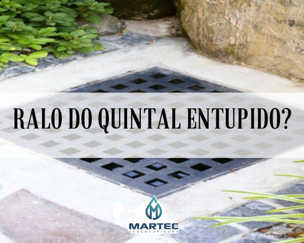 Como desentupir o ralo do quintal