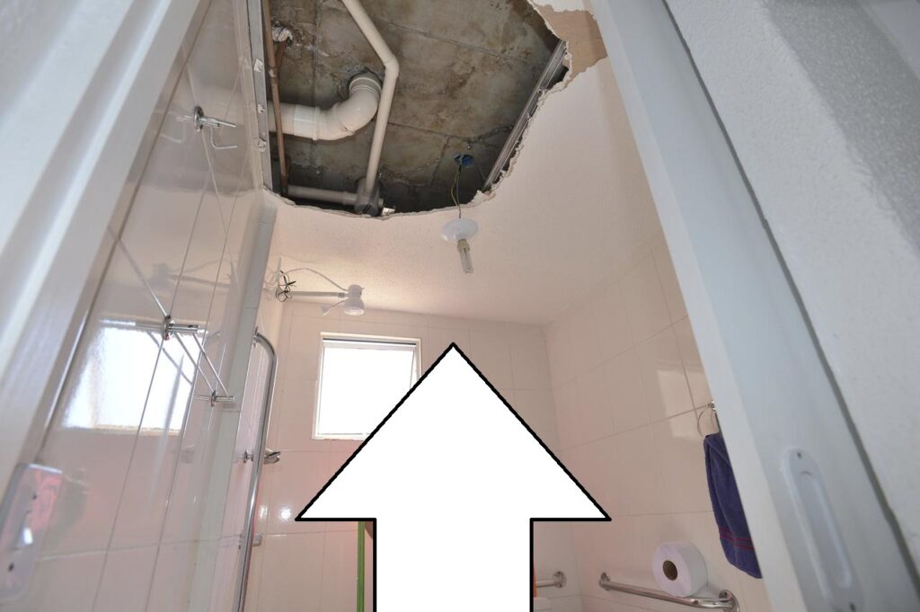 vazamento em apartamento alugado
