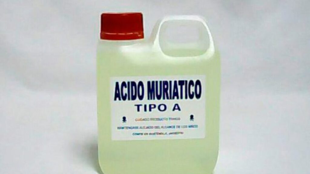Ácido muriático para desentupir