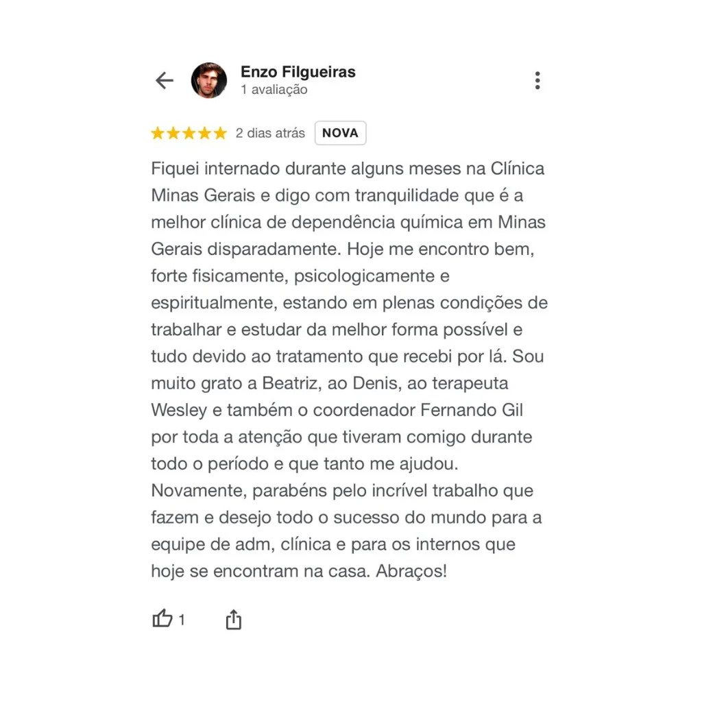 avaliações sobre a clínica de recuperação MG